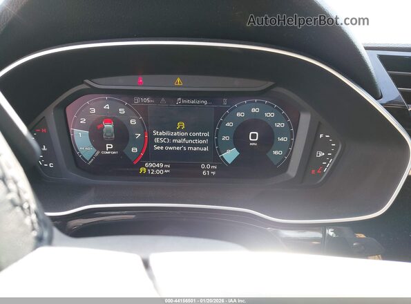 WA1EECF34N1140090 2022 AUDI Q3 Серый Вид задних сидений