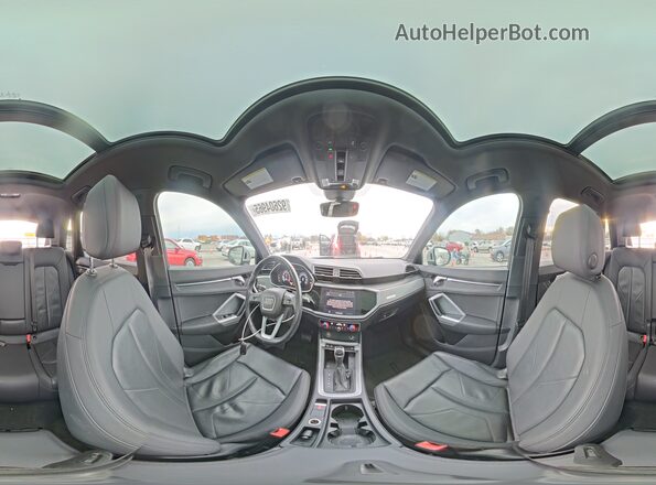 WA1EECF35N1057784 2022 AUDI Q3 White Панорамний вид салону 360°
