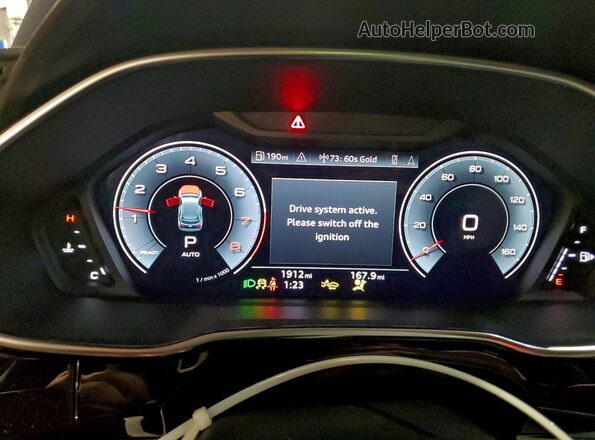 WA1EECF36S1079532 2025 AUDI Q3 Blue Instrument cluster view