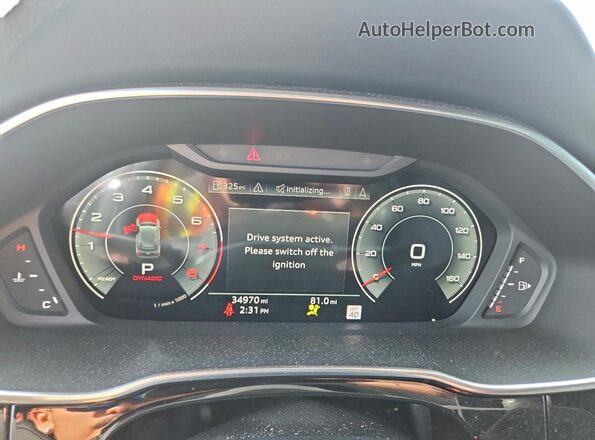WA1EECF38P1042117 2023 AUDI Q3 Gray Widok zestawu wskaźników