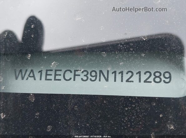 WA1EECF39N1121289 2022 AUDI Q3 Black 