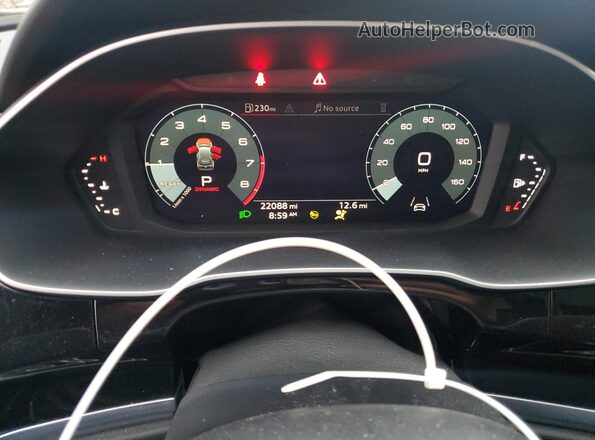 WA1EECF3XR1021563 2024 AUDI Q3 White Вид щитка приладів