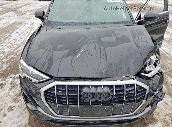 WA1EEDF38N1019729 2022 AUDI Q3 Black ძრავის განყოფილების ხედი