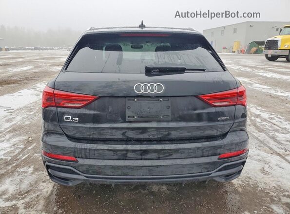 WA1EEDF38N1019729 2022 AUDI Q3 Black უკანა ხედი