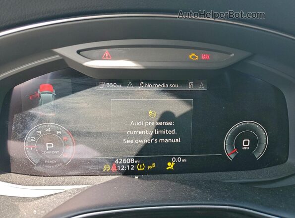 WA1EVAF10MD038544 2021 AUDI Q8 Black Instrument cluster view