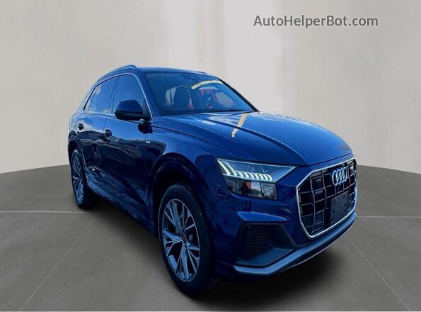 WA1EVAF12MD020630 2021 AUDI Q8 Blue Rear left