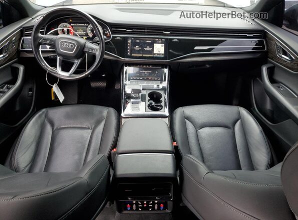 WA1EVAF19MD034637 2021 AUDI Q8 Charcoal წინა პანელის ხედი