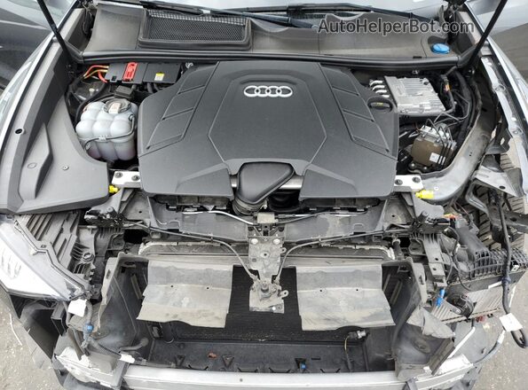 WA1EVAF19MD034637 2021 AUDI Q8 Charcoal ძრავის განყოფილების ხედი