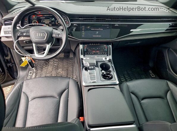 WA1EVAF1XMD005499 2021 AUDI Q8 Black წინა პანელის ხედი
