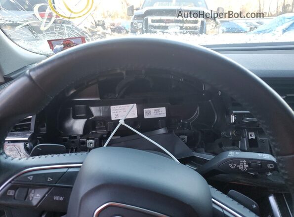 WA1EVBF18KD034731 2019 AUDI Q8 White Instrument cluster view