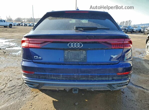 WA1EVBF1XLD015552 2020 AUDI Q8 Blue Widok z tyłu