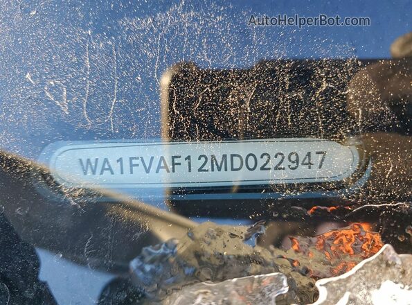 WA1FVAF12MD022947 2021 AUDI Q8 White Вид наклейки з VIN-кодом