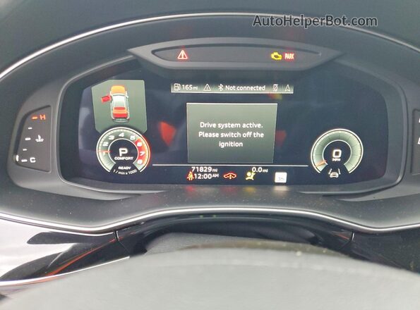 WA1FVAF12MD022947 2021 AUDI Q8 White Вид щитка приладів