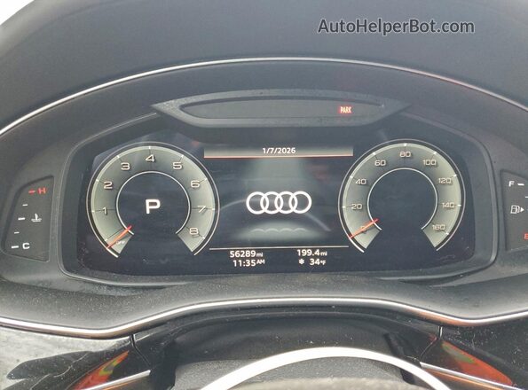 WA1FVAF15MD028564 2021 AUDI Q8 Gray Vista del cuadro de instrumentos
