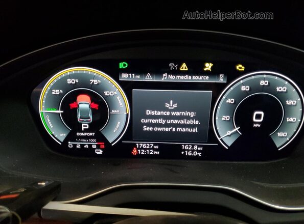 WA1G2AFY7R2087273 2024 AUDI Q5 Green Instrument cluster view
