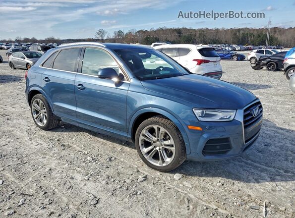 WA1HCCFS5HR010397 2017 AUDI Q3 Blue Передня права чверть