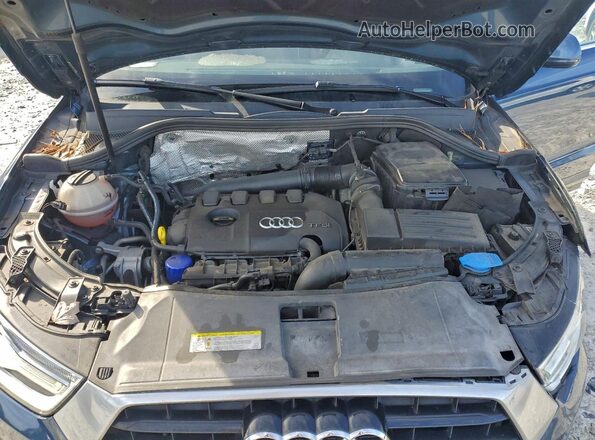 WA1HCCFS5HR010397 2017 AUDI Q3 Blue Вид підкапотного простору