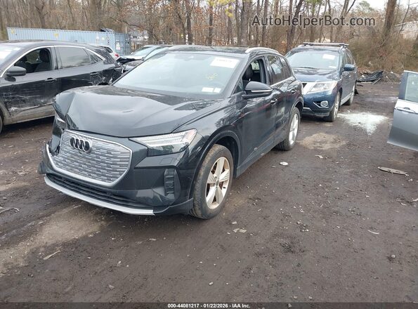 WA1J2BFZ1NP054982 2022 AUDI Q4 Black წინა მარცხენა ხედი სამი მეოთხედიდან