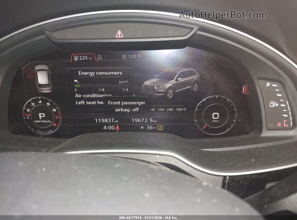 WA1LAAF73KD010192 2019 AUDI Q7 Black Rear seats view