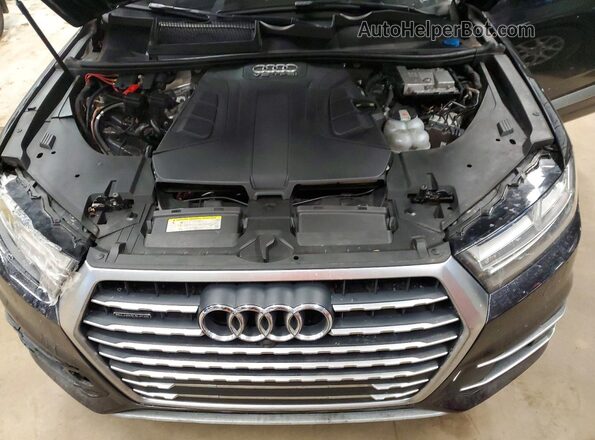 WA1LAAF78JD030386 2018 AUDI Q7 Black ძრავის განყოფილების ხედი