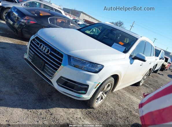 WA1LHAF76KD039570 2019 AUDI Q7 White წინა მარცხენა ხედი სამი მეოთხედიდან