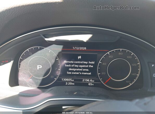 WA1LHAF76KD039570 2019 AUDI Q7 White უკანა სავარძლების ხედი
