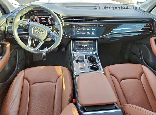 WA1LJAF71LD009785 2020 AUDI Q7 Black Առջևի վահանակի տեսք