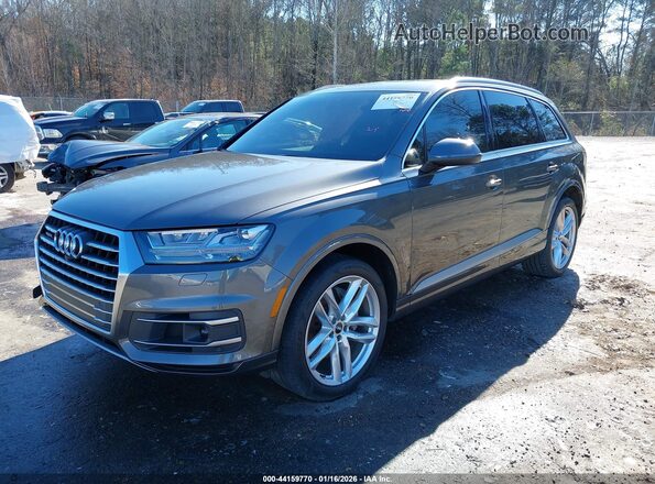 WA1VAAF77JD054025 2018 AUDI Q7 Gray წინა მარცხენა ხედი სამი მეოთხედიდან