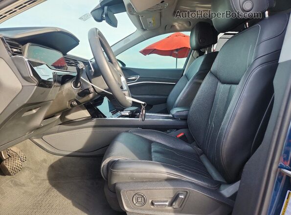 WA1VAAGE3MB018118 2021 AUDI E-TRON Blue Vista interior delantera