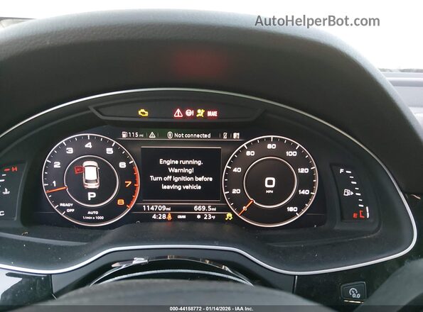 WA1VABF70HD049765 2017 AUDI Q7 Gray Rear seats view