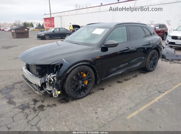 WA1VABGE4NB023528 2022 AUDI E-TRON Black Առջևի ձախ երեք քառորդ տեսարան