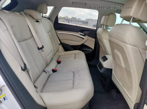 WA1VABGE8MB020792 2021 AUDI E-TRON Белый Вид задней части салона