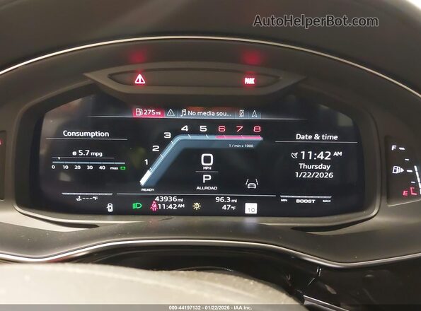WA1VWBF71PD004950 2023 AUDI SQ7 Black უკანა სავარძლების ხედი