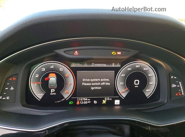 WA1VXAF76LD001088 2020 AUDI Q7 Белый Вид щитка приборов