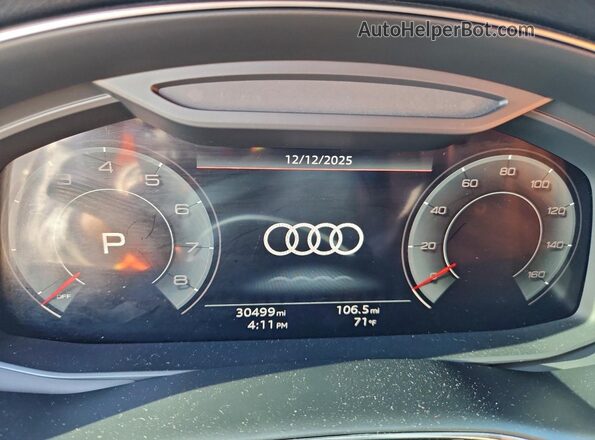 WA1VXBF73PD021665 2023 AUDI Q7 Black Widok zestawu wskaźników