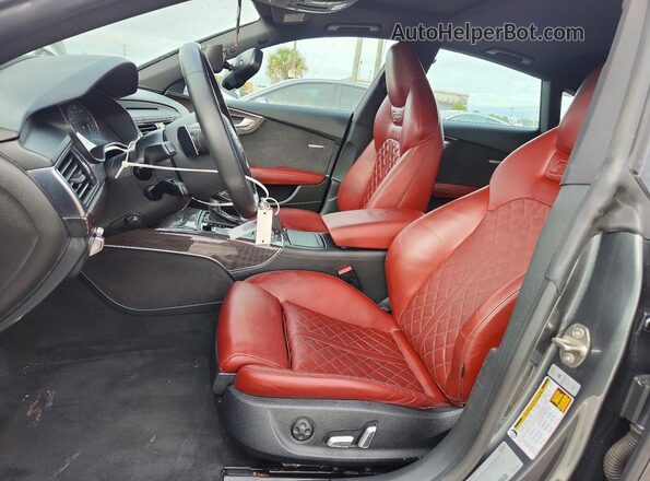 WAU2FAFC2HN065037 2017 AUDI S7 Gray Widok wnętrza z przodu