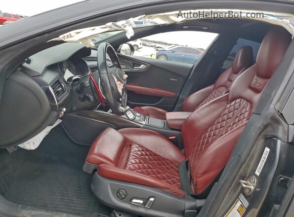 WAU2FBFC0JN092233 2018 AUDI S7 Black წინა სალონის ხედი