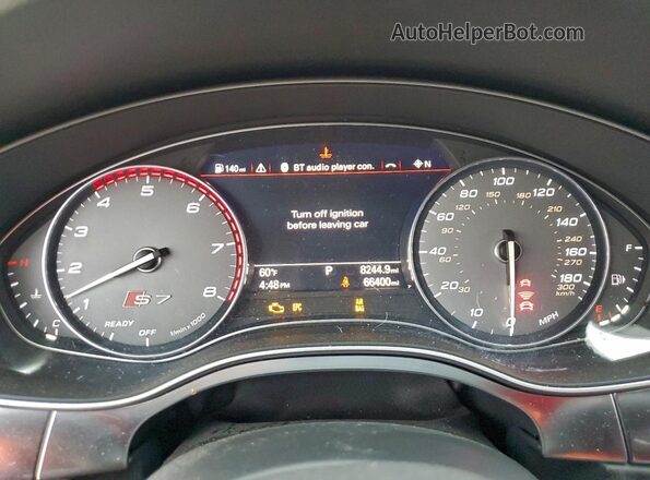 WAU2FBFC0JN092233 2018 AUDI S7 Black ხელსაწყოთა პანელის ხედი