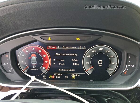 WAU8SAF80LN015215 2020 AUDI S8 Black Widok zestawu wskaźników