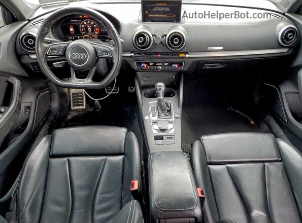 WAUB1GFF0H1011285 2017 AUDI S3 Charcoal წინა პანელის ხედი