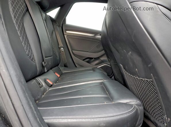 WAUB1GFF0H1011285 2017 AUDI S3 Charcoal უკანა სავარძლების ხედი