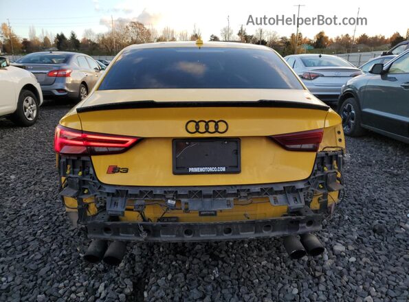 WAUB1GFF0H1056372 2017 AUDI S3 Yellow უკანა ხედი