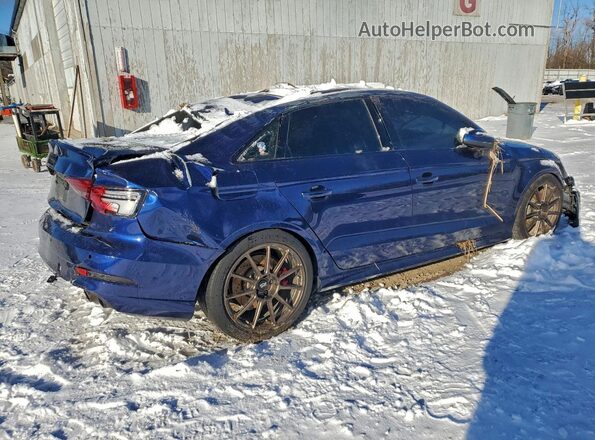 WAUB1GFF0H1059644 2017 AUDI S3 Blue Trasero derecho
