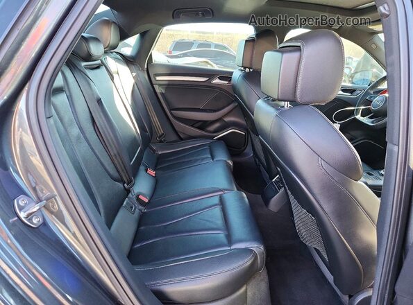 WAUB1GFF0KA124760 2019 AUDI S3 Gray უკანა სავარძლების ხედი