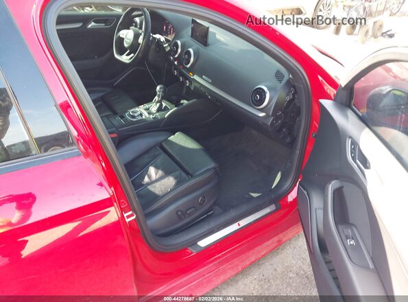 WAUB1GFF2H1079507 2017 AUDI S3 Red Vista interior delantera