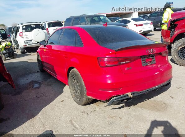 WAUB1GFF2H1079507 2017 AUDI S3 Red Trasero izquierdo
