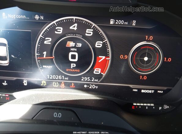 WAUB1GFF2H1079507 2017 AUDI S3 Red Vista de los asientos traseros