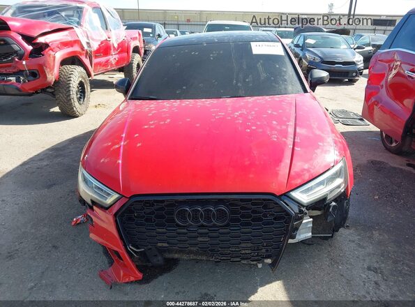 WAUB1GFF2H1079507 2017 AUDI S3 Red Vista del salpicadero