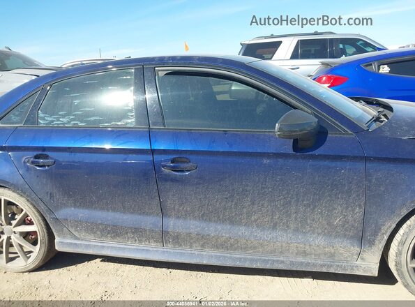 WAUB1GFF6H1032125 2017 AUDI S3 Blue Вид задньої частини салону