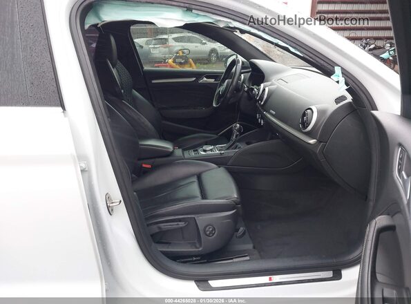 WAUB1GFF6H1048292 2017 AUDI S3 White Вид салону спереду